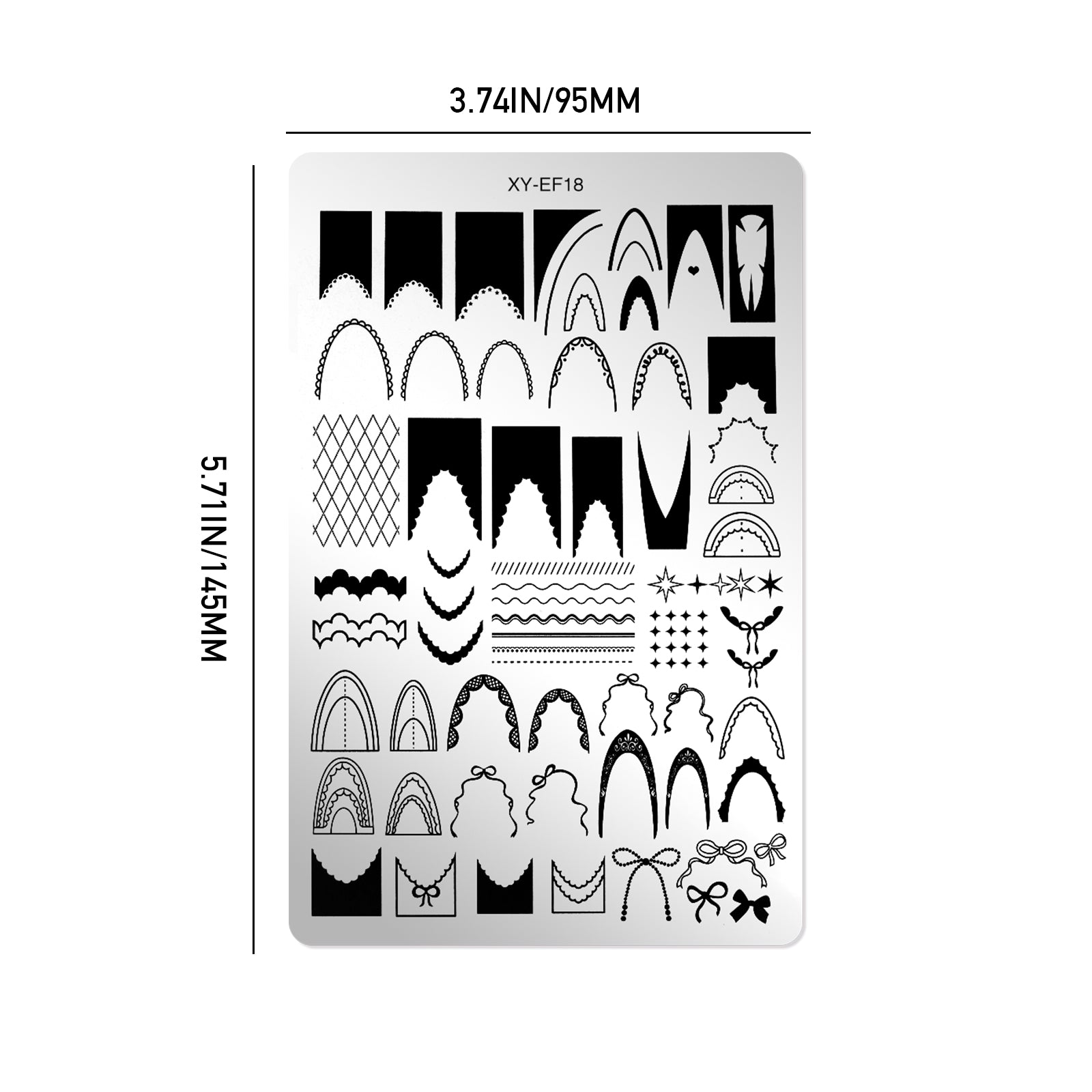 Nail Stamping Plates - Lace French