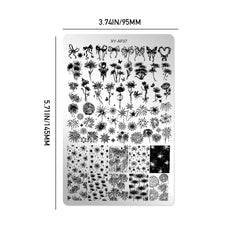 Nail Stamping Plate - Fireworks