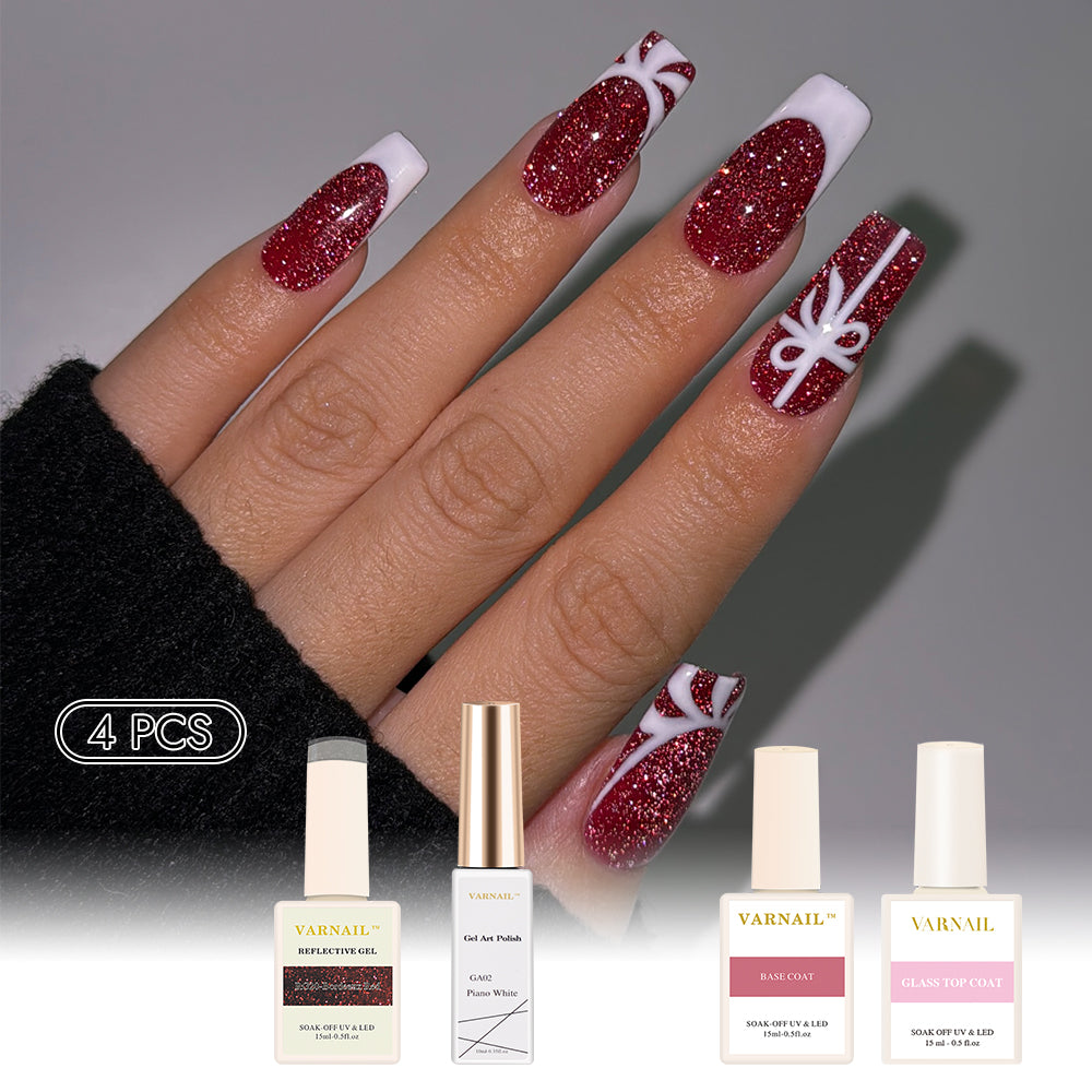 Trendy Nail Design Kit - No.2 Red Christmas