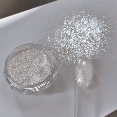 Silver Glitter Nail Art Flakes