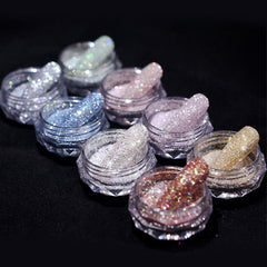 Sparkling Holographic Nail Glitter Set
