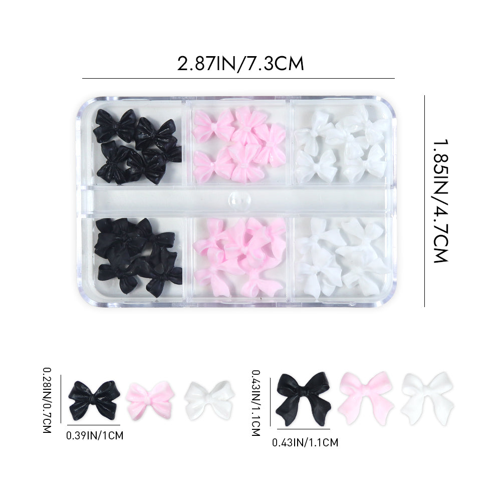 Coquette Bows Nail Charms - 6 Grids