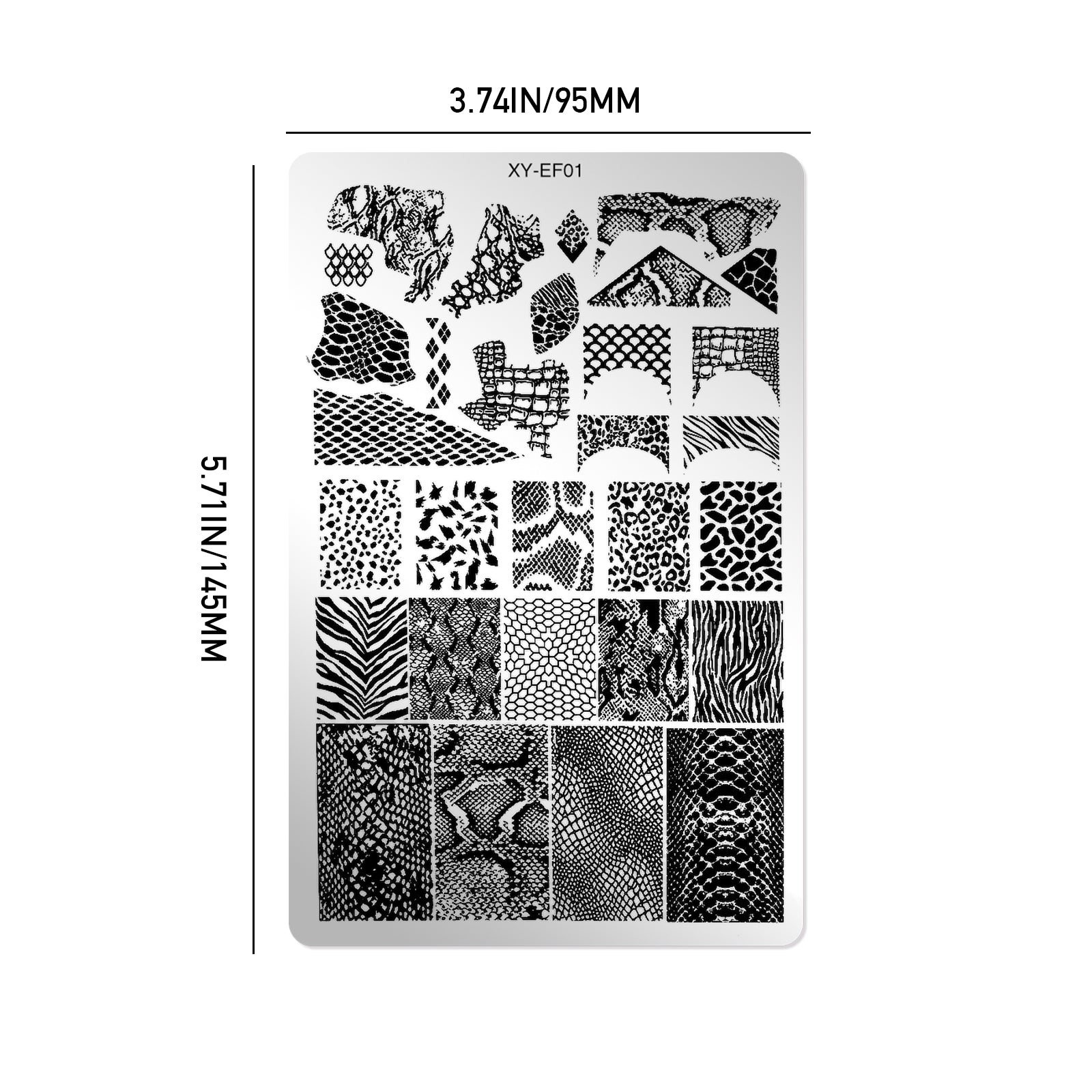 Nail Stamping Plates - Snake Print