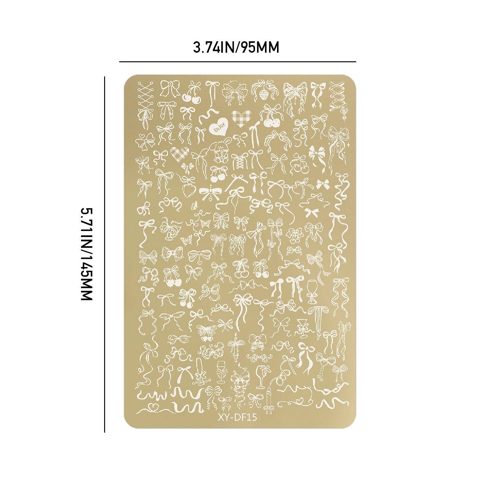 Nail Stamping Plates - Ribbon Bowknot