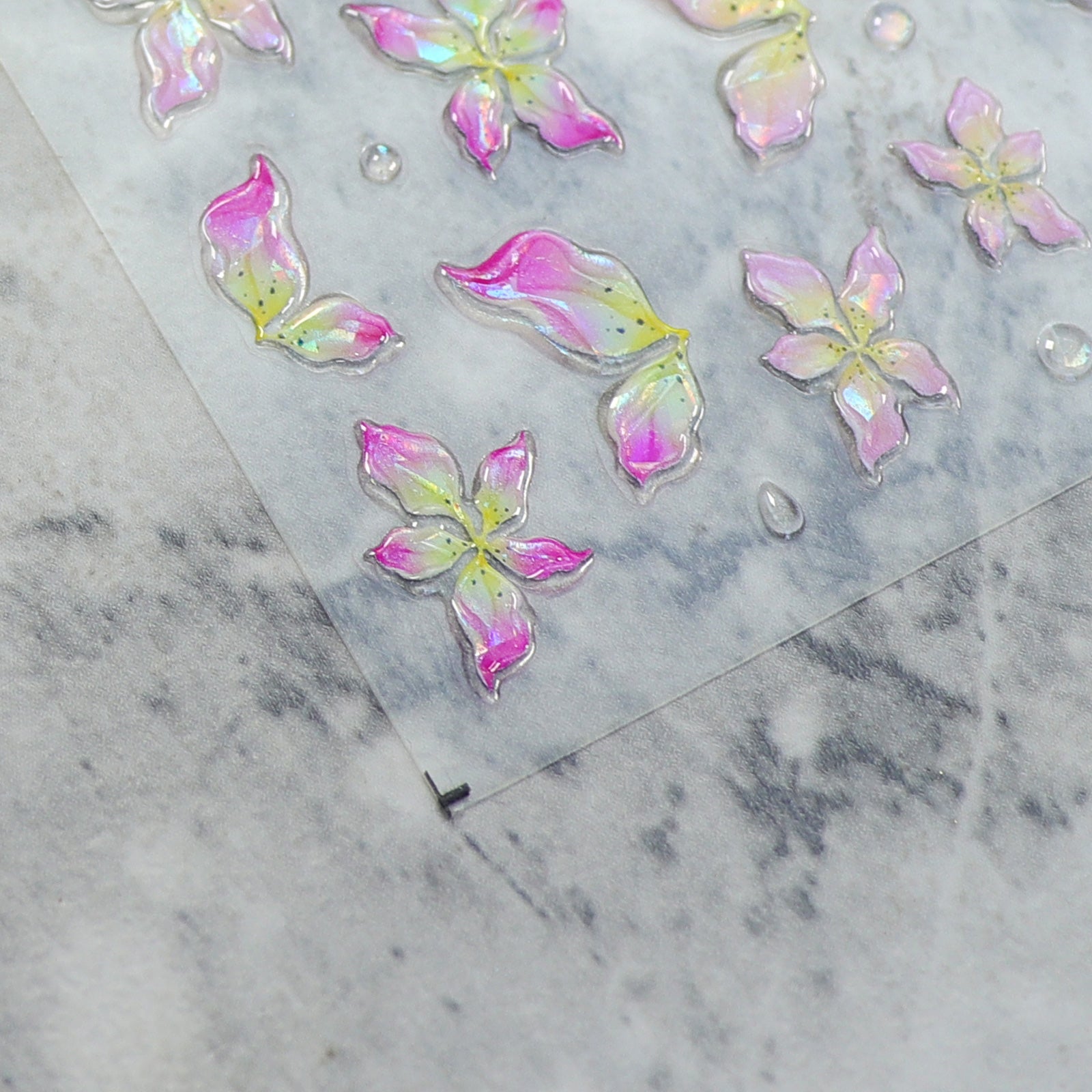 Jelly Nail Sticker - Crystal Lily