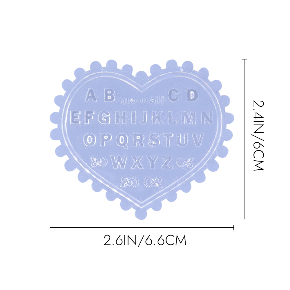 3D Nail Art Mold - #26 Uppercase Letters
