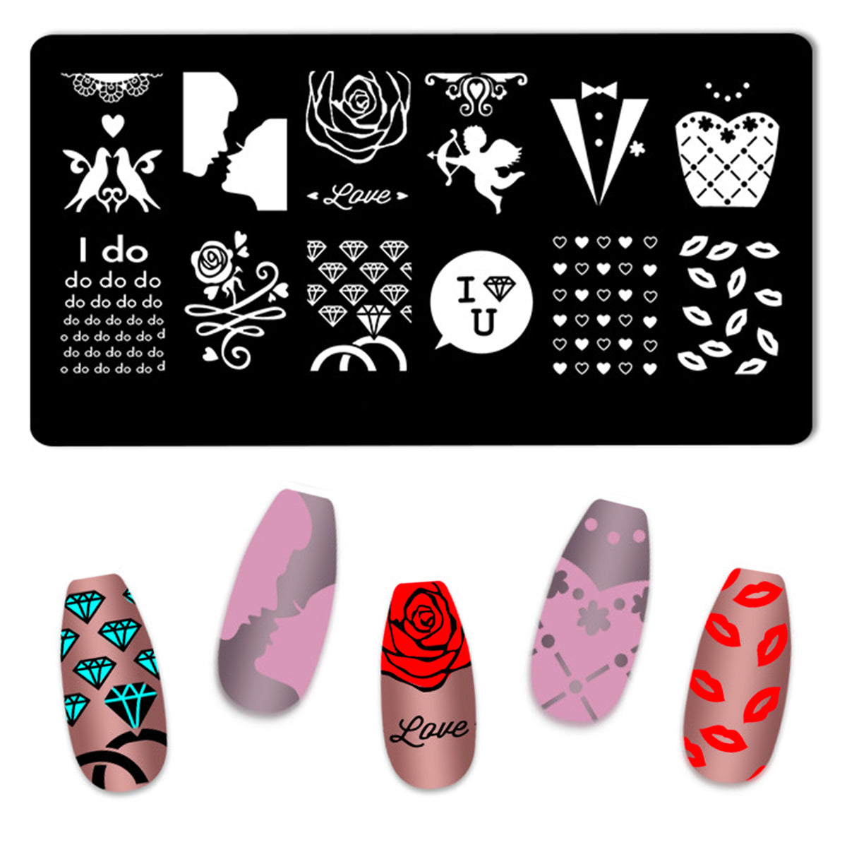 Nail Stamping Plates - Wedding #2