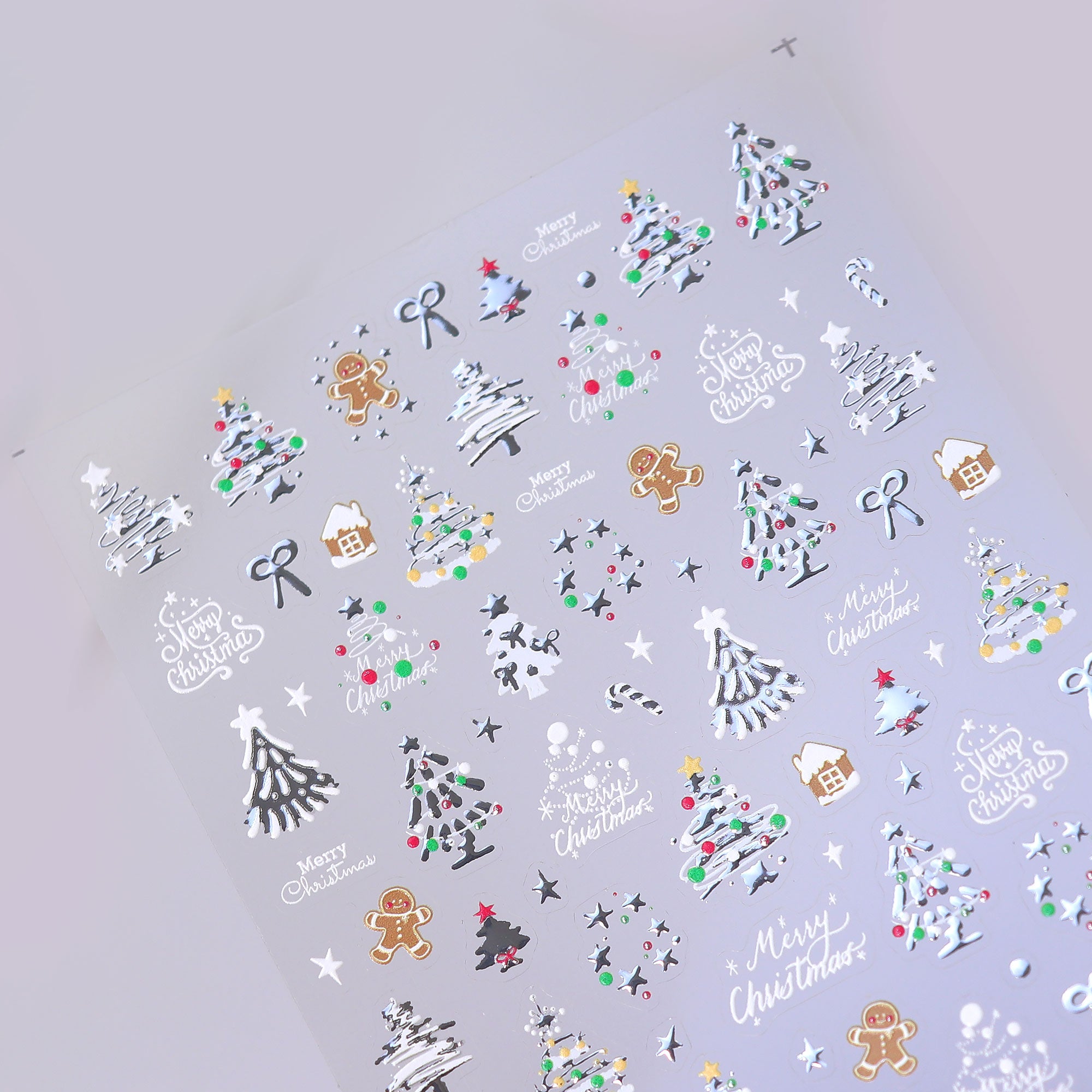 Chrome Nail Sticker - Christmas Star