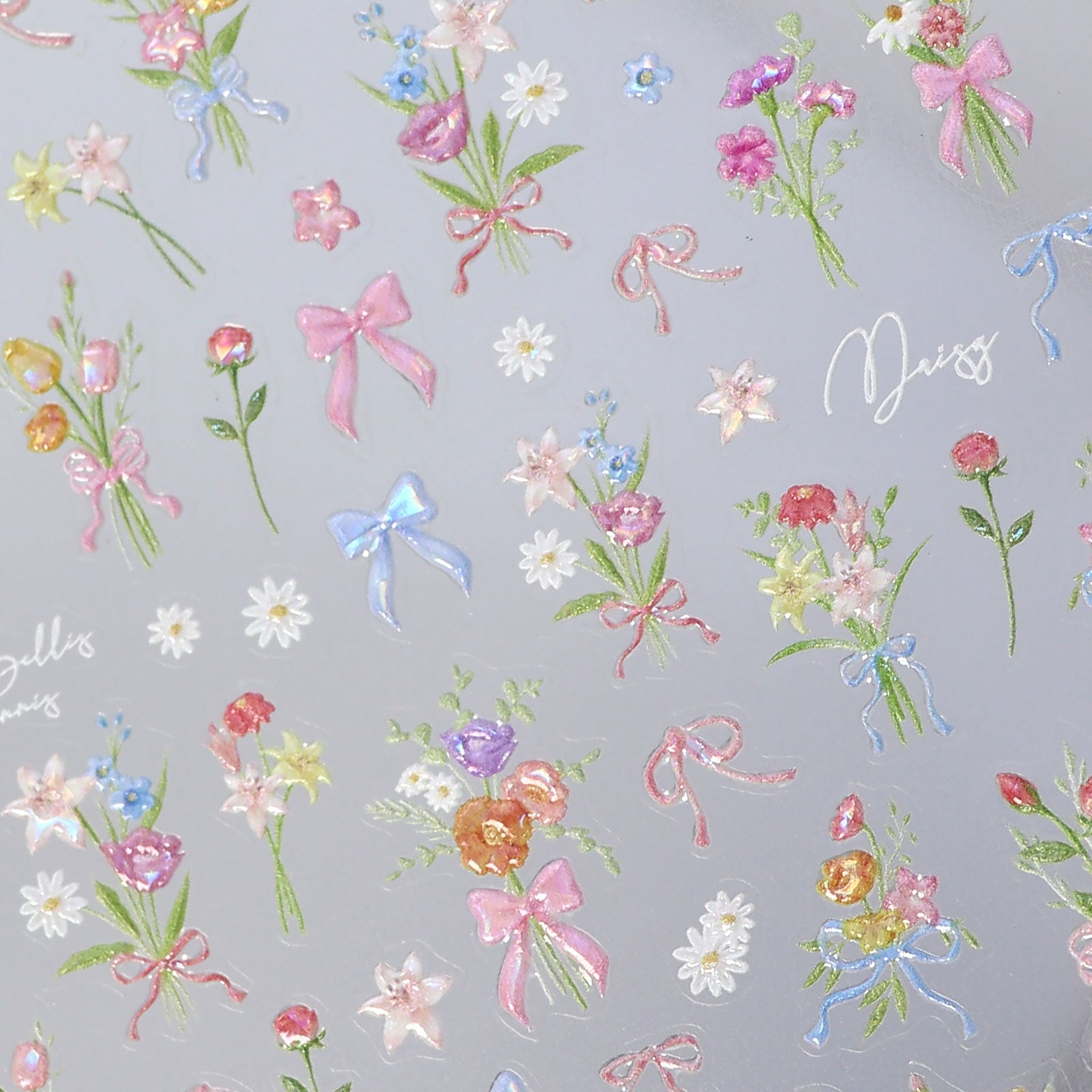 Shell Nail Sticker - Springtime Bouquet