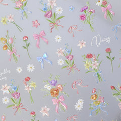 Shell Nail Sticker - Springtime Bouquet