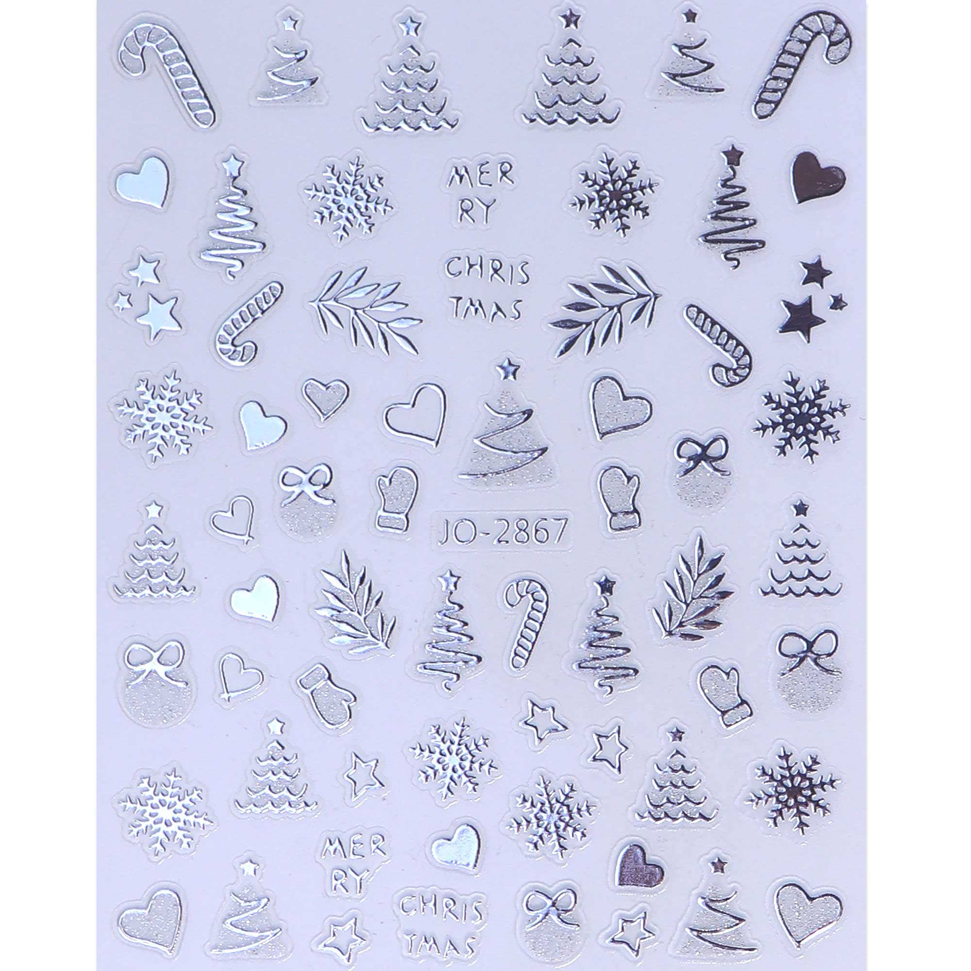 Nail Stickers - Christmas (Chrome)