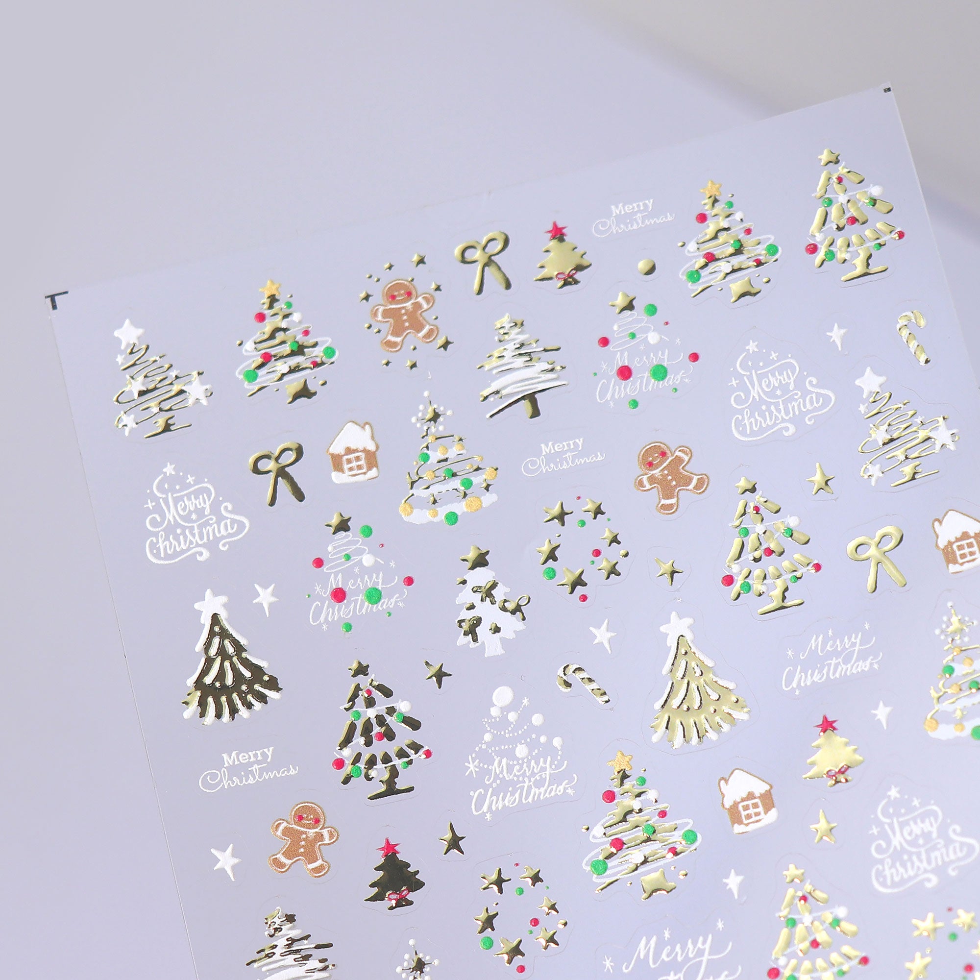 Chrome Nail Sticker - Christmas Star