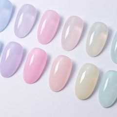 6 Colors Jelly Gel Polish Set - S16 Pastel Sugar