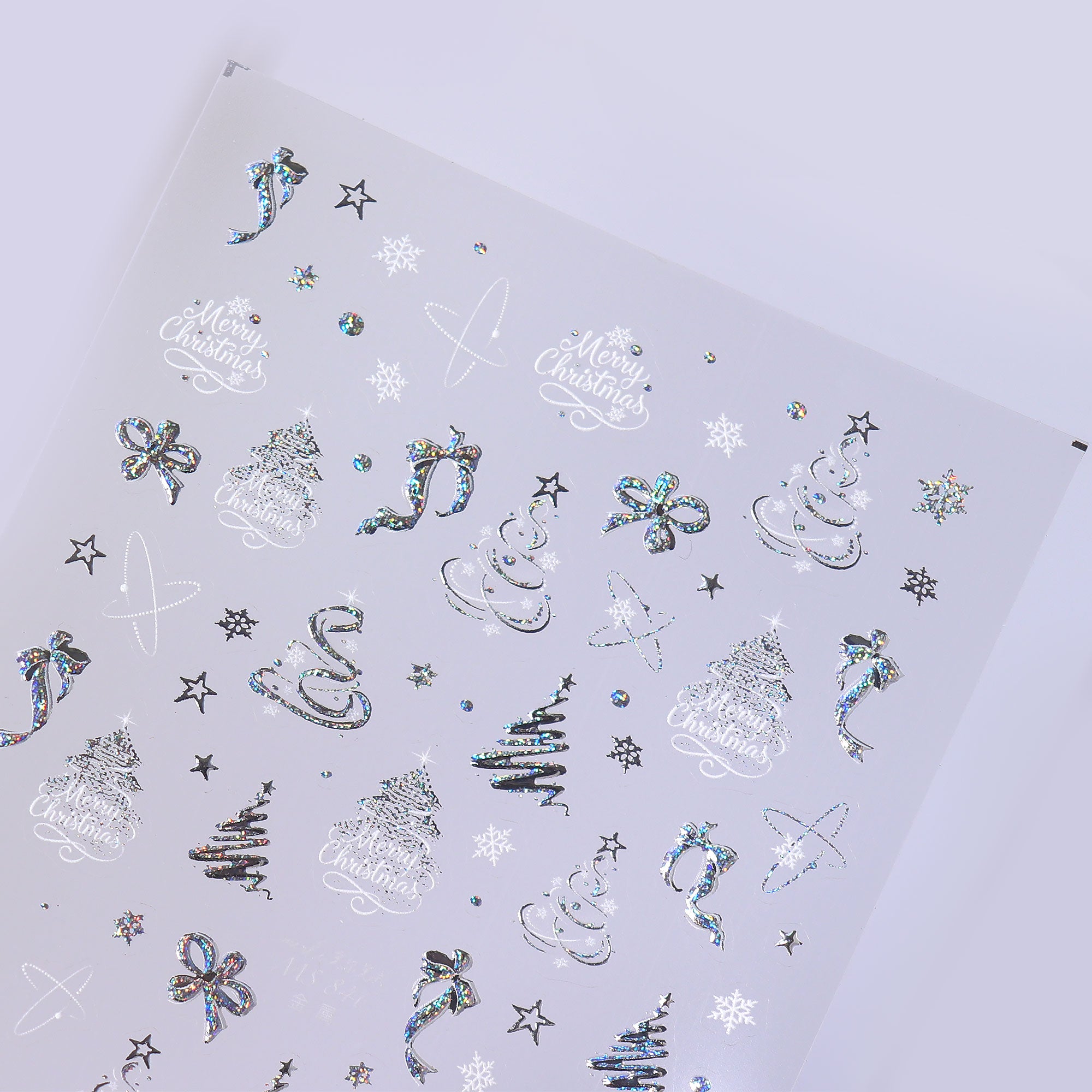 Chrome Nail Sticker - Christmas Tree