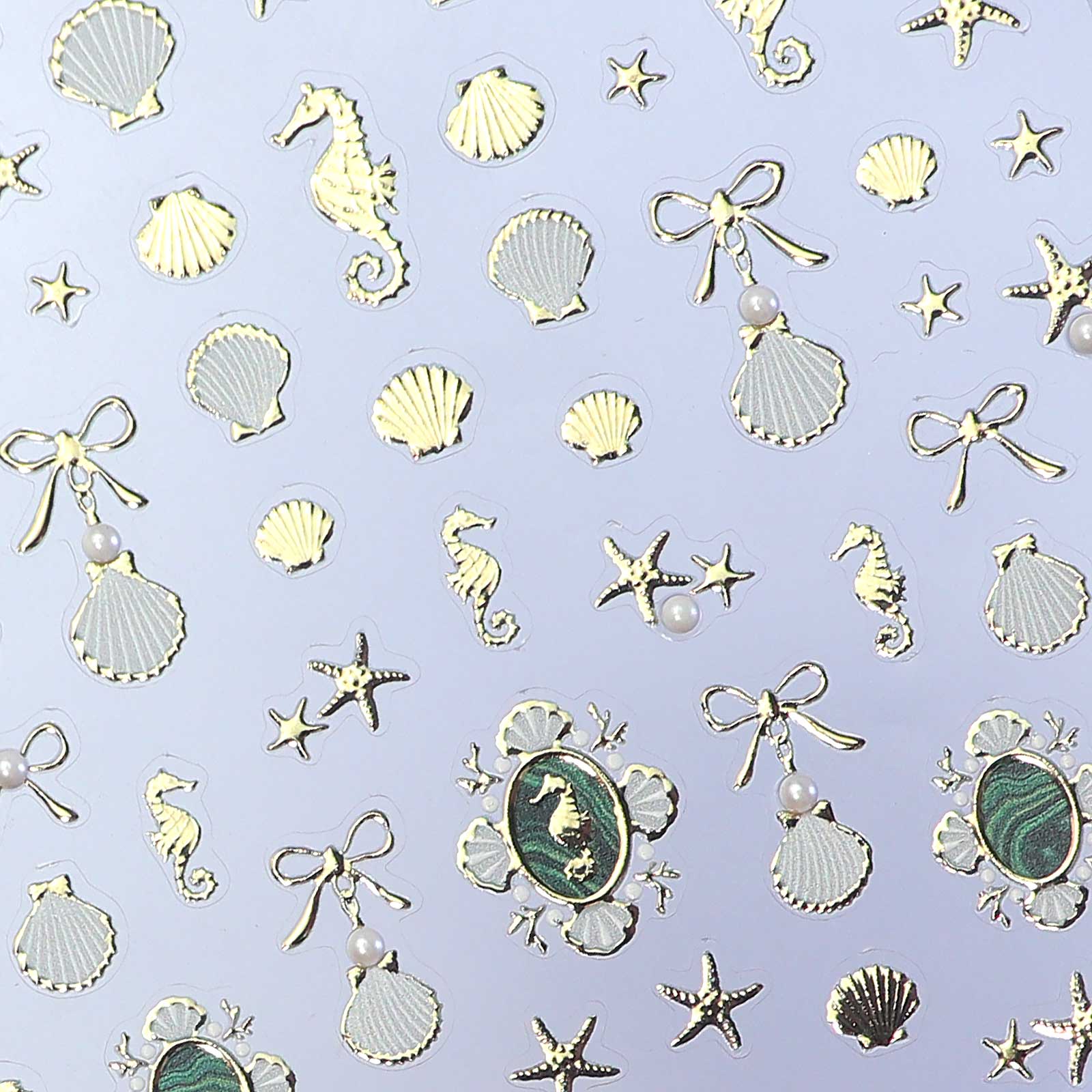 Rhinestone Nail Sticker - Ocean