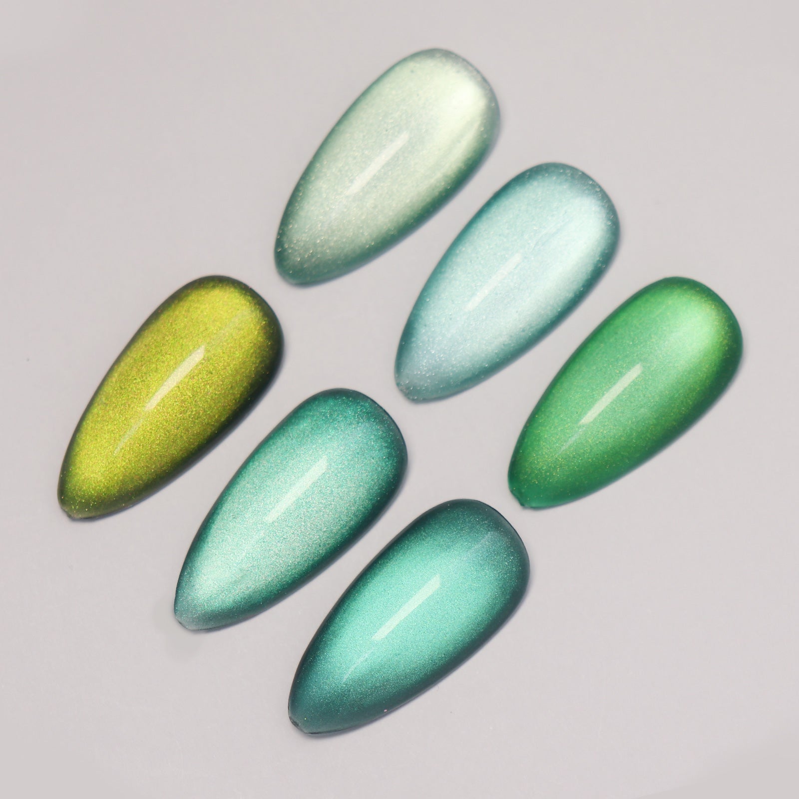 Green Forest Cat Eye (Hema-Free) - CE2404 Moss