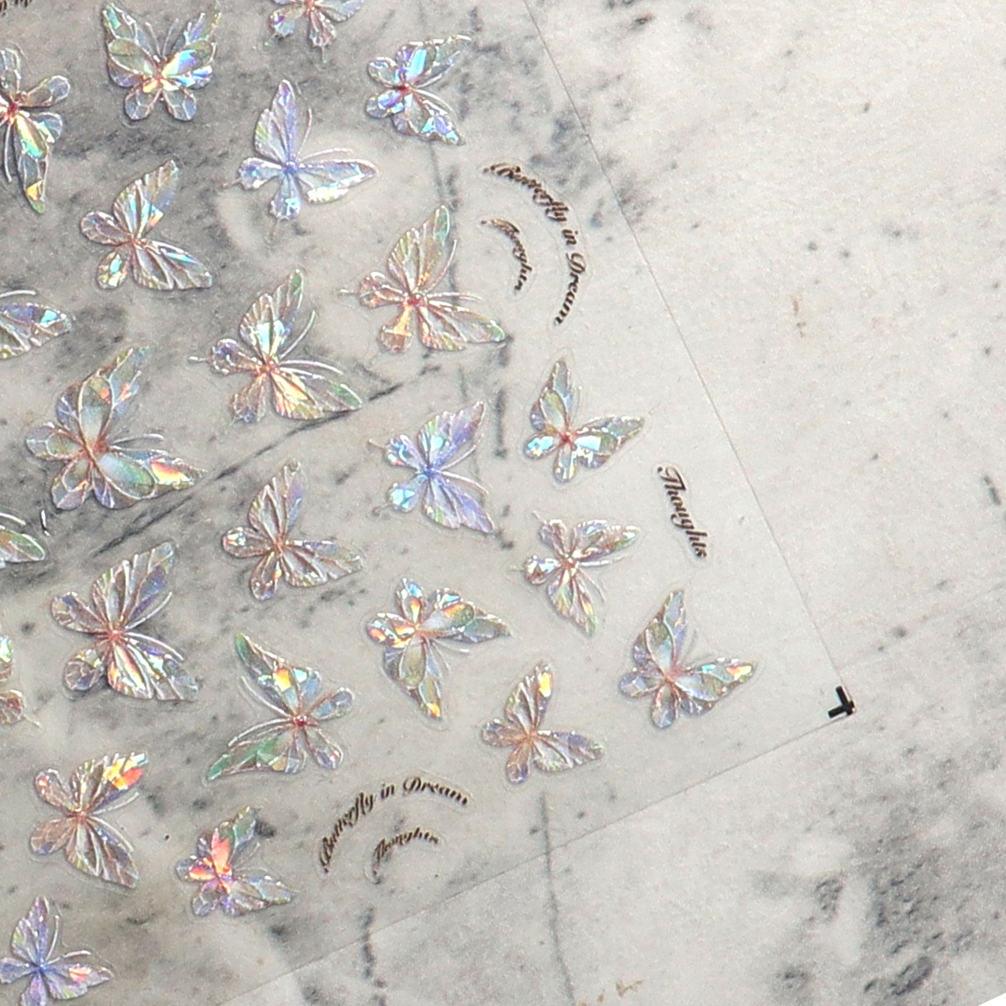 5D Nail Sticker - Butterfly in Dream