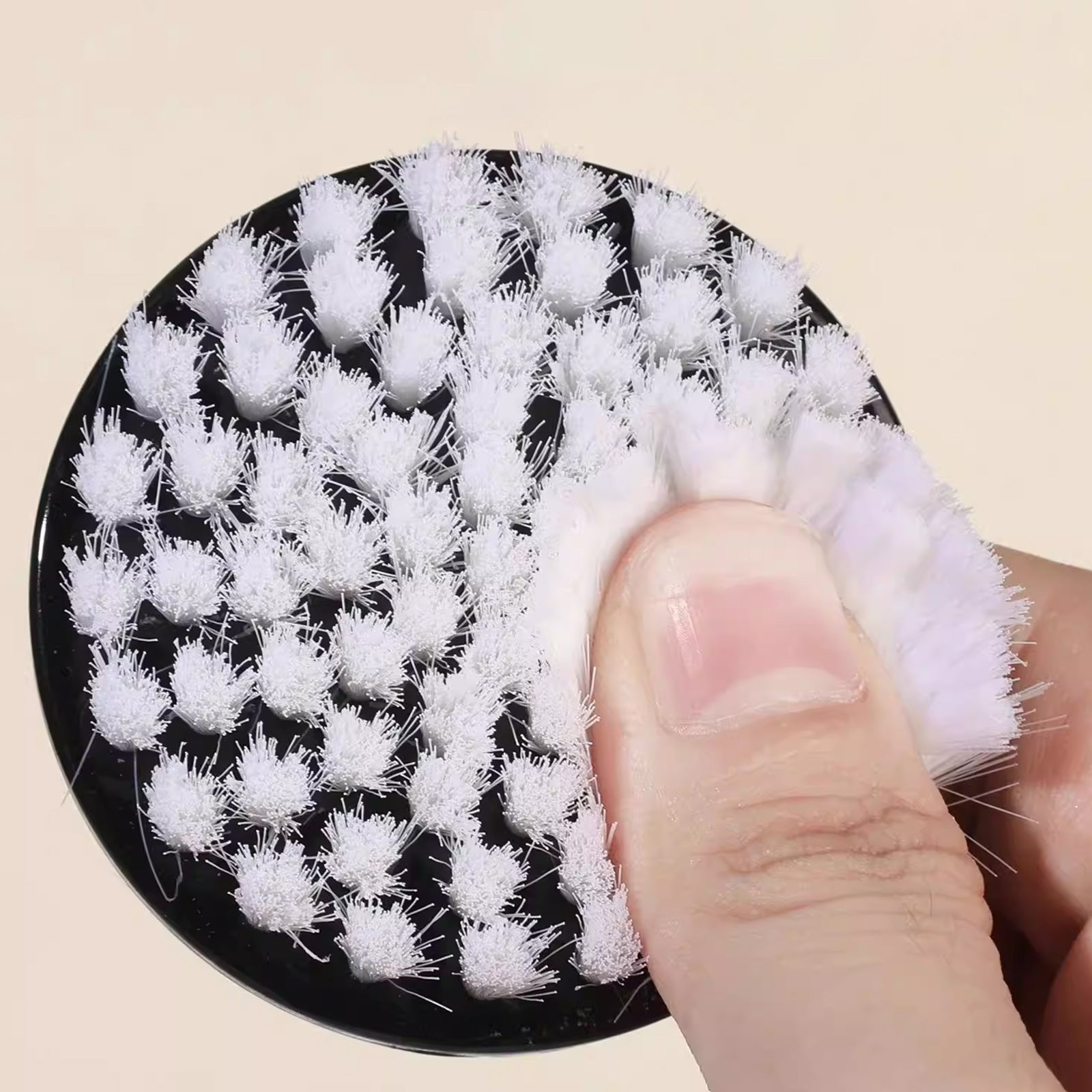 Handle Grip Nail Cleaning Brush - Big Round