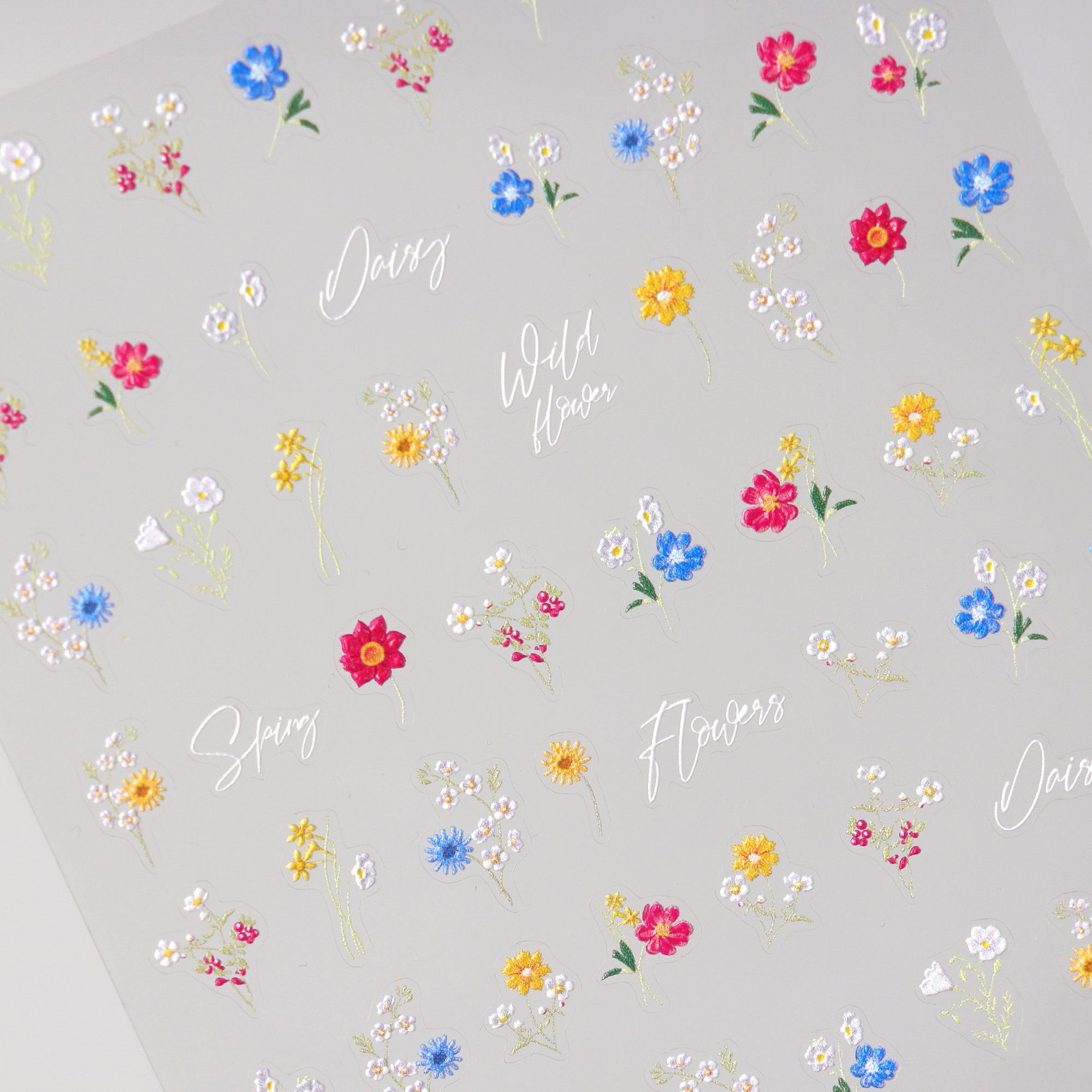 5D Nail Sticker - A Bouquet of Wild Flowers