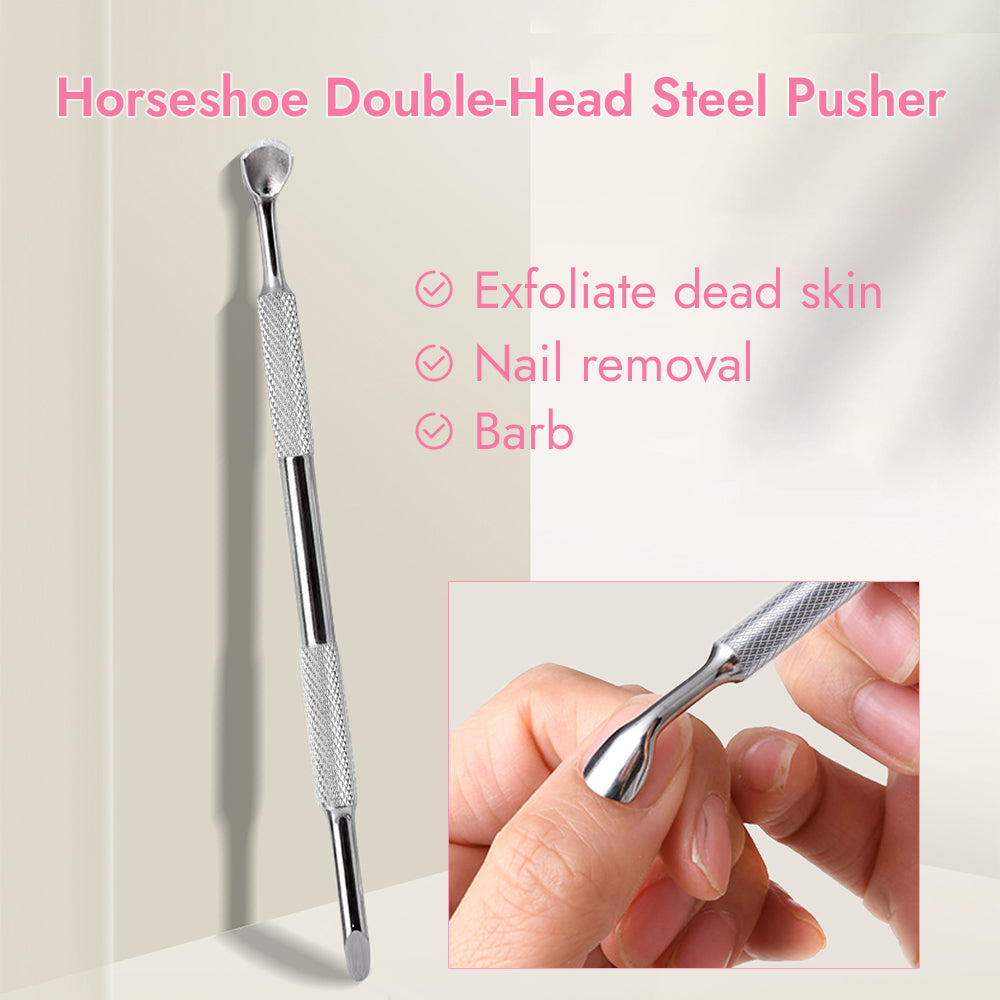 Horseshoe Double-Head Steel Pusher
