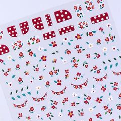 5D Nail Sticker - Little Red Flower