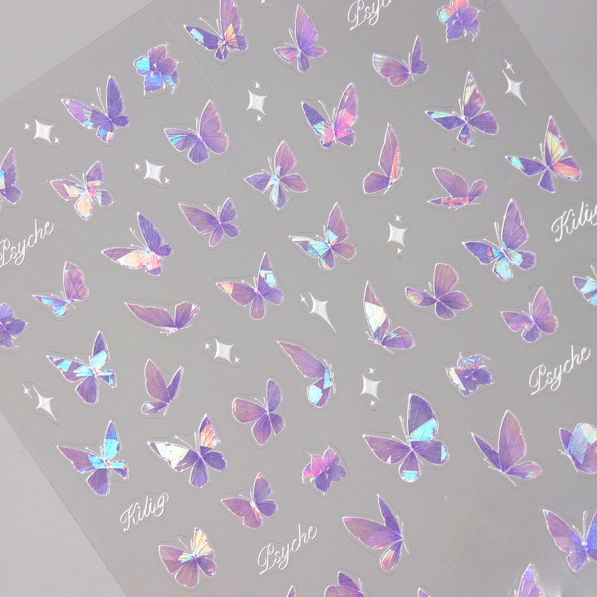 Shell Nail Sticker - Lilac Butterfly Shadow