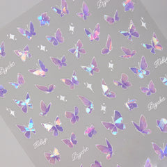 Shell Nail Sticker - Lilac Butterfly Shadow