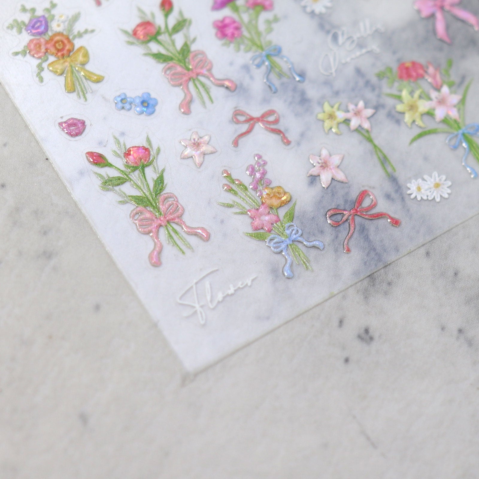 Shell Nail Sticker - Springtime Bouquet