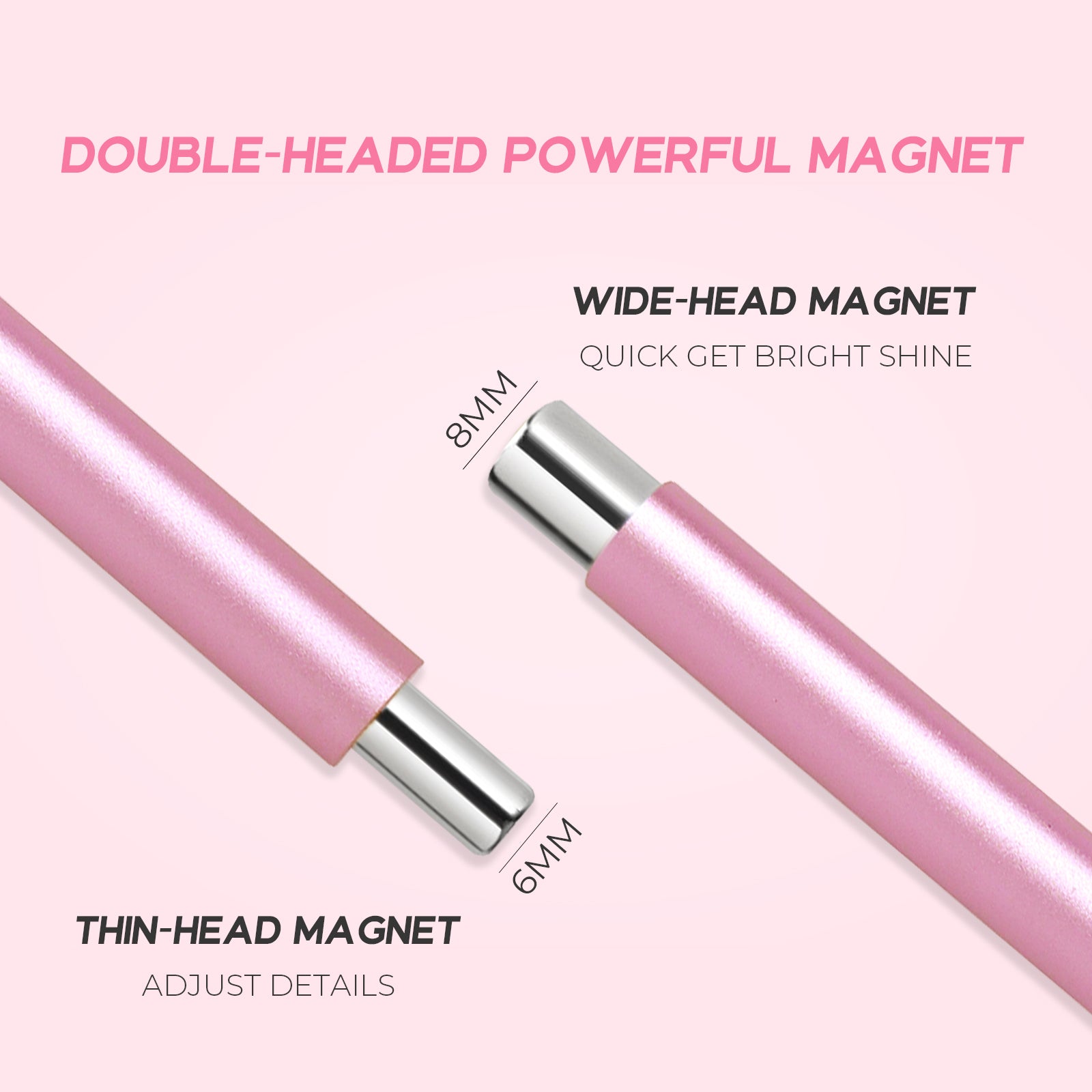 Dual-Head Magnet Cylinder Wand  & Bead