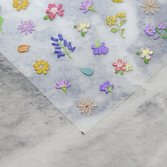 5D Nail Sticker - Spring Wildflowers
