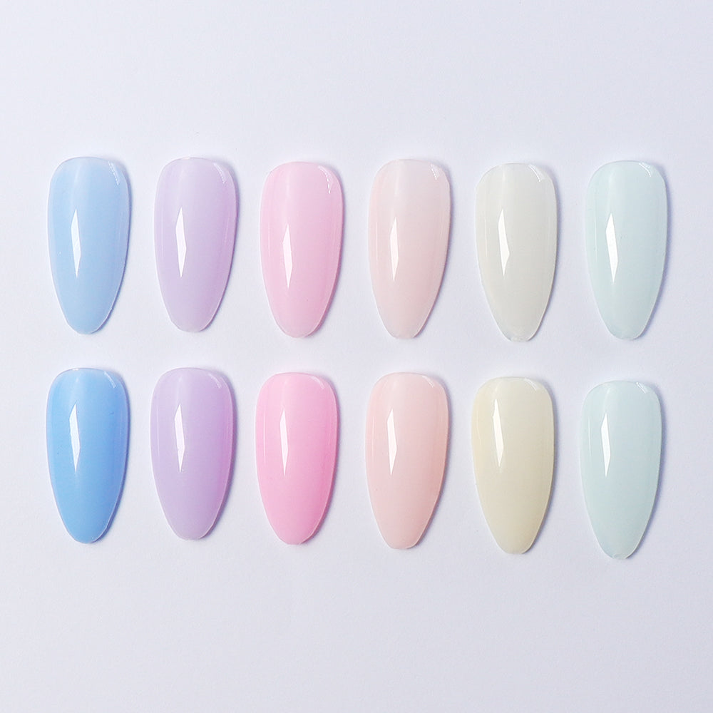 6 Colors Jelly Gel Polish Set - S16 Pastel Sugar