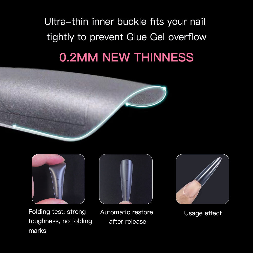 Multifunctional Soft Gel Nail Tips  - Stiletto