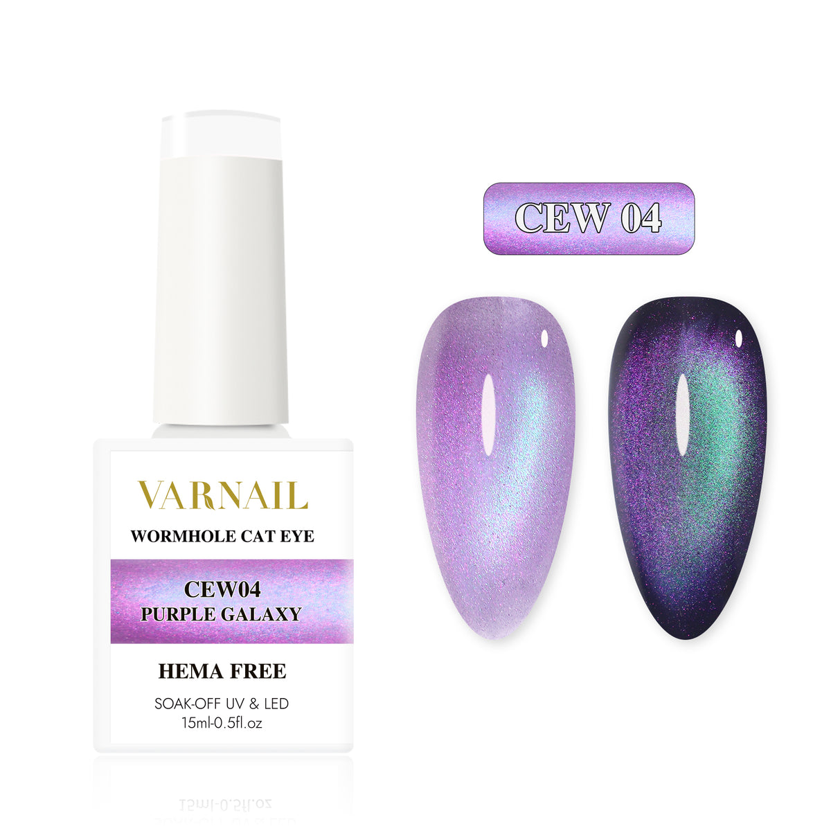 Wormhole Cat Eye (Hema-Free) - CEW04 Purple Galaxy