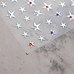Rhinestone Nail Sticker - Five-Pointed Star