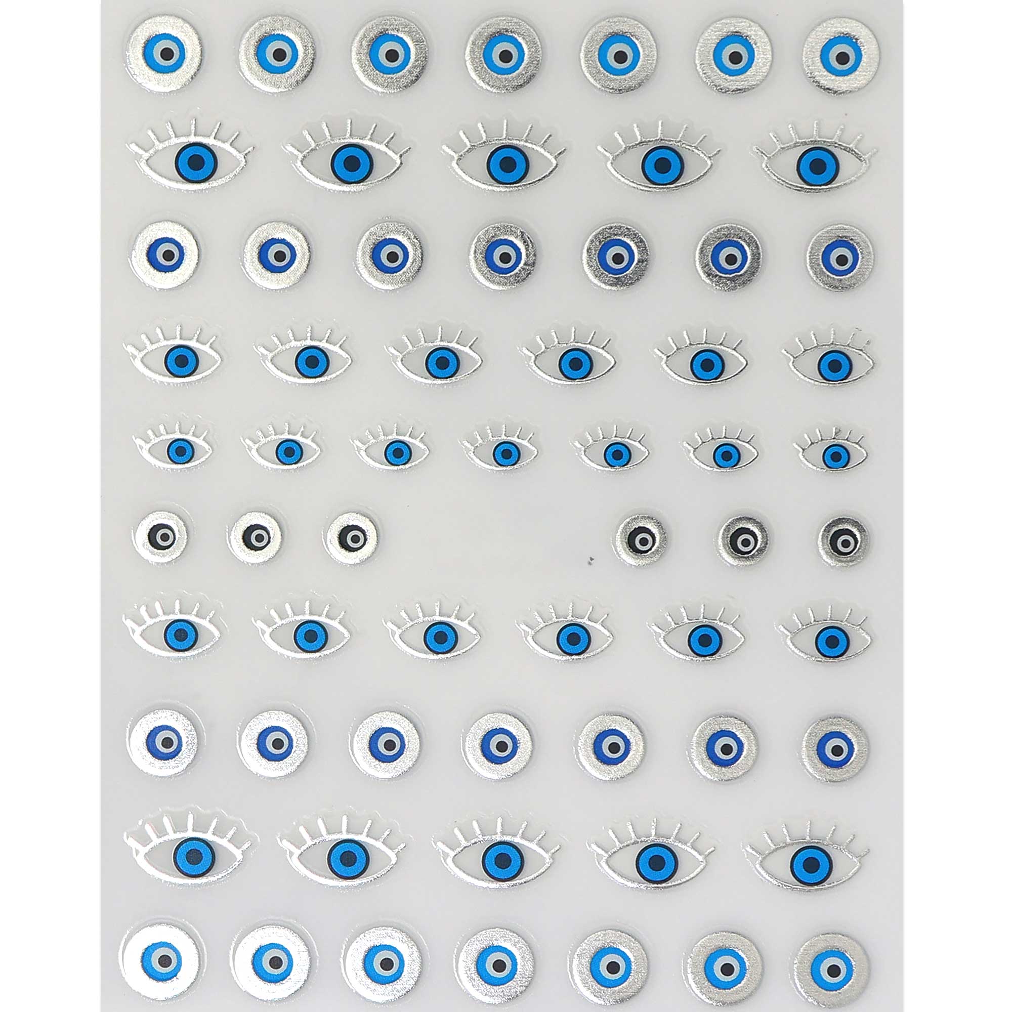 Nail Sticker - Evil Eye (Metallic)