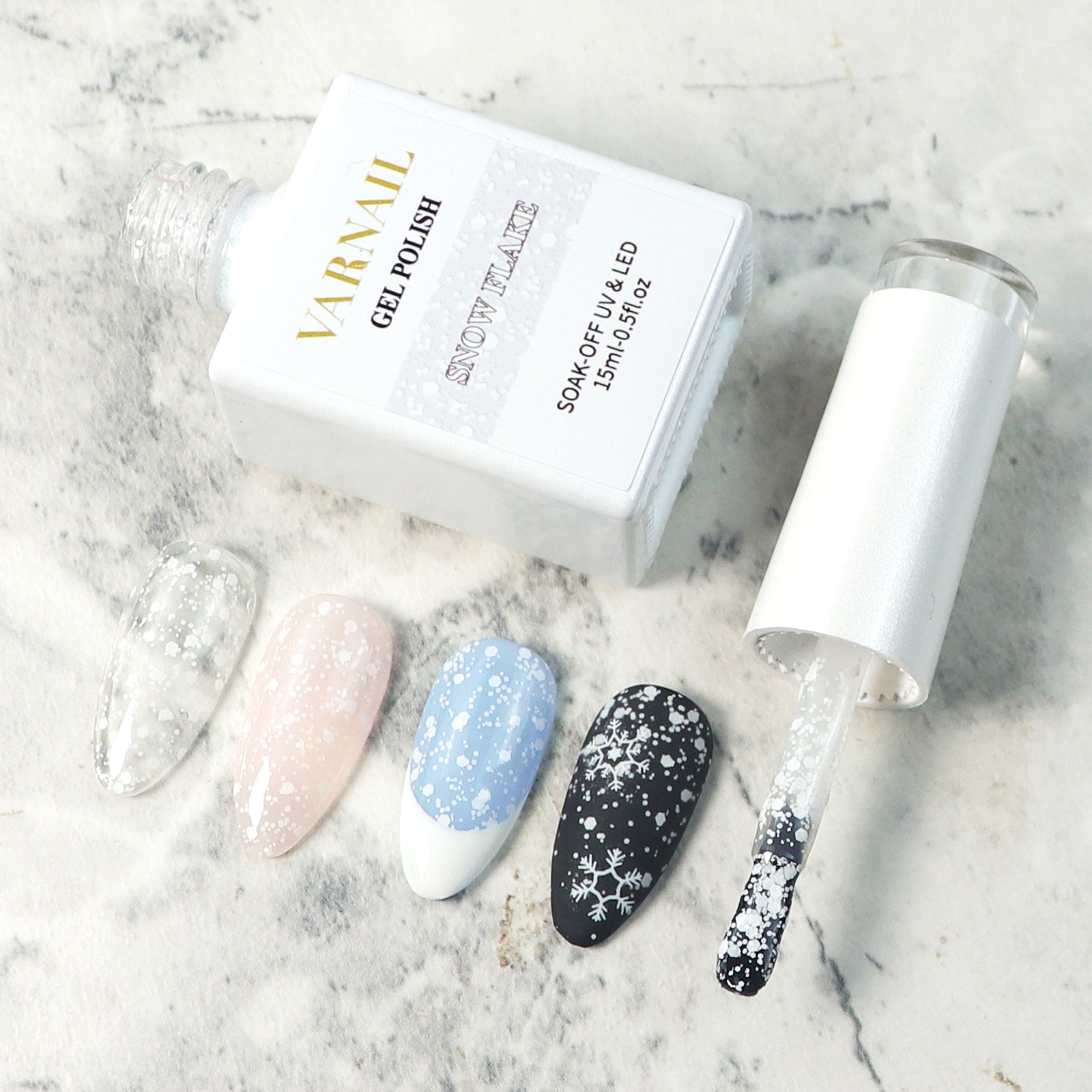 【Halloween Flash Sale】- 50% OFF - Universal Snow Flake Gel Polish