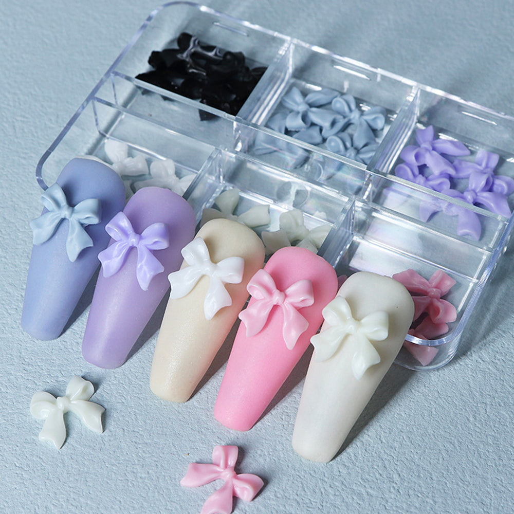 Coquette Bows Nail Charms - 6 Grids