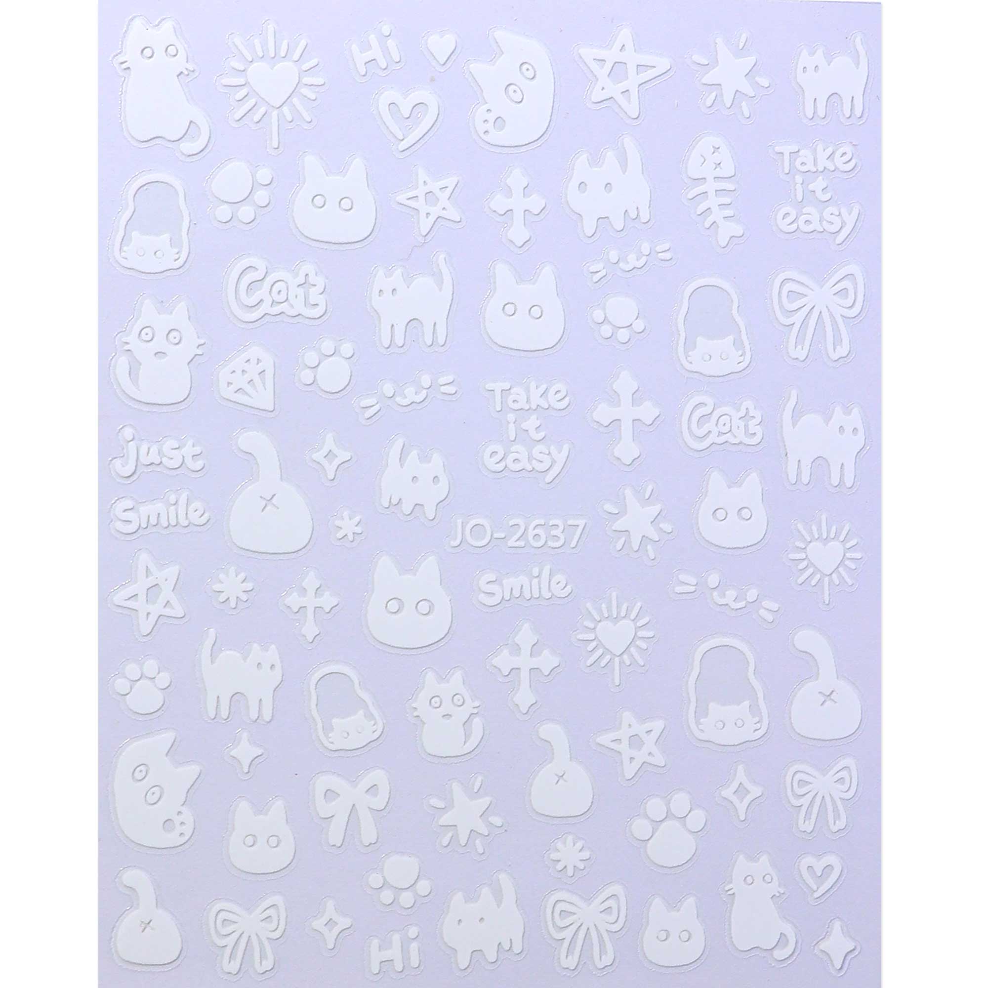 Nail Sticker - Cartoon Cat & Dog