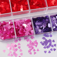 Heart Nail Glitters - Valentine