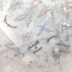 5D Nail Sticker - Butterfly in Dream