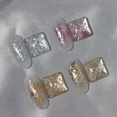 Iridescent Nail Foil Flakes Set