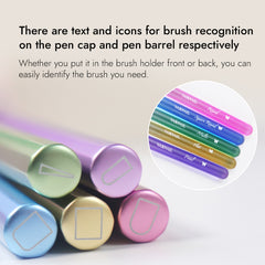 Rainbow Tint Nail Art Brush - Round