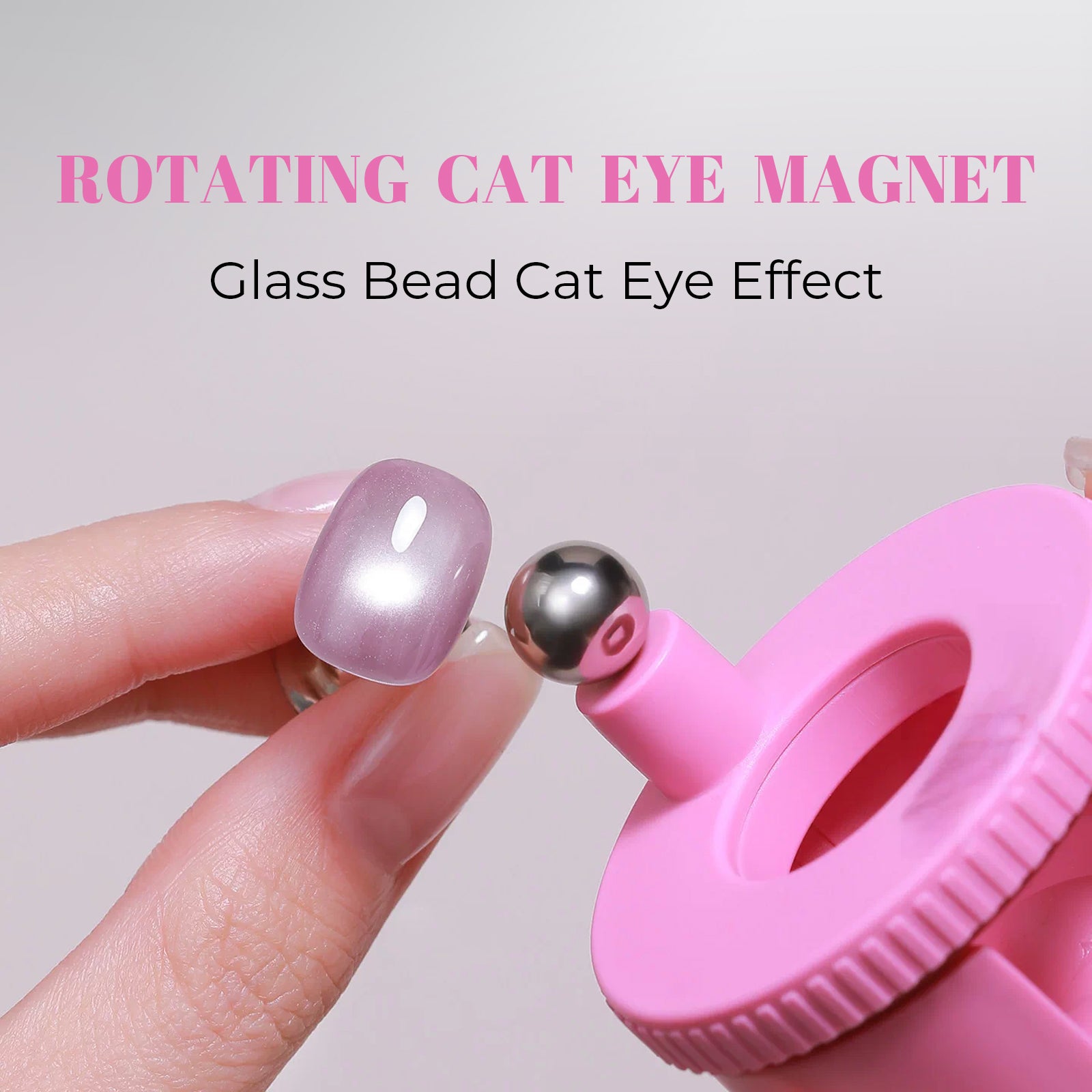 Automatic Glass Bead Cat Eye Design Magnet