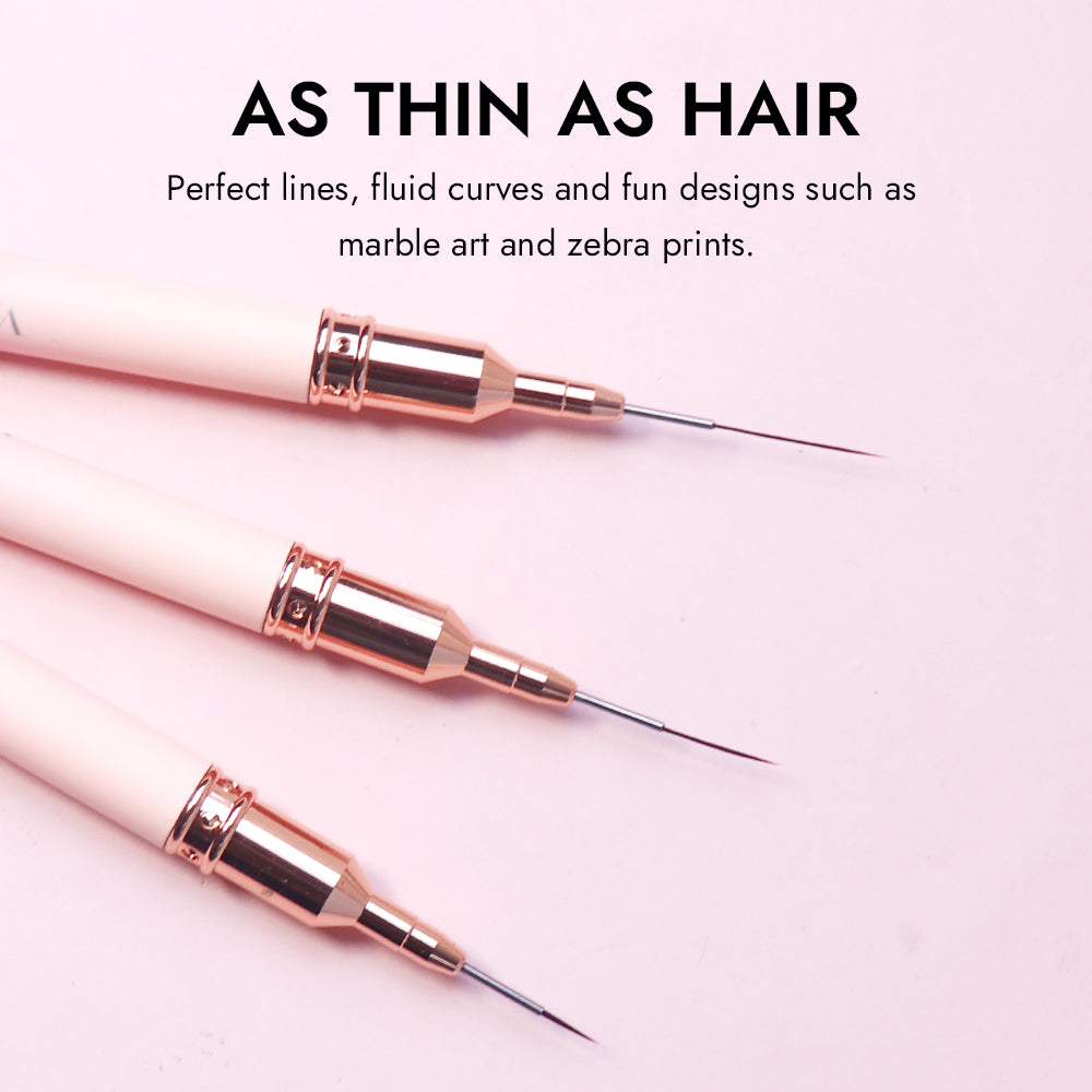 NEW! Liner Nail Brush Set (Peach)