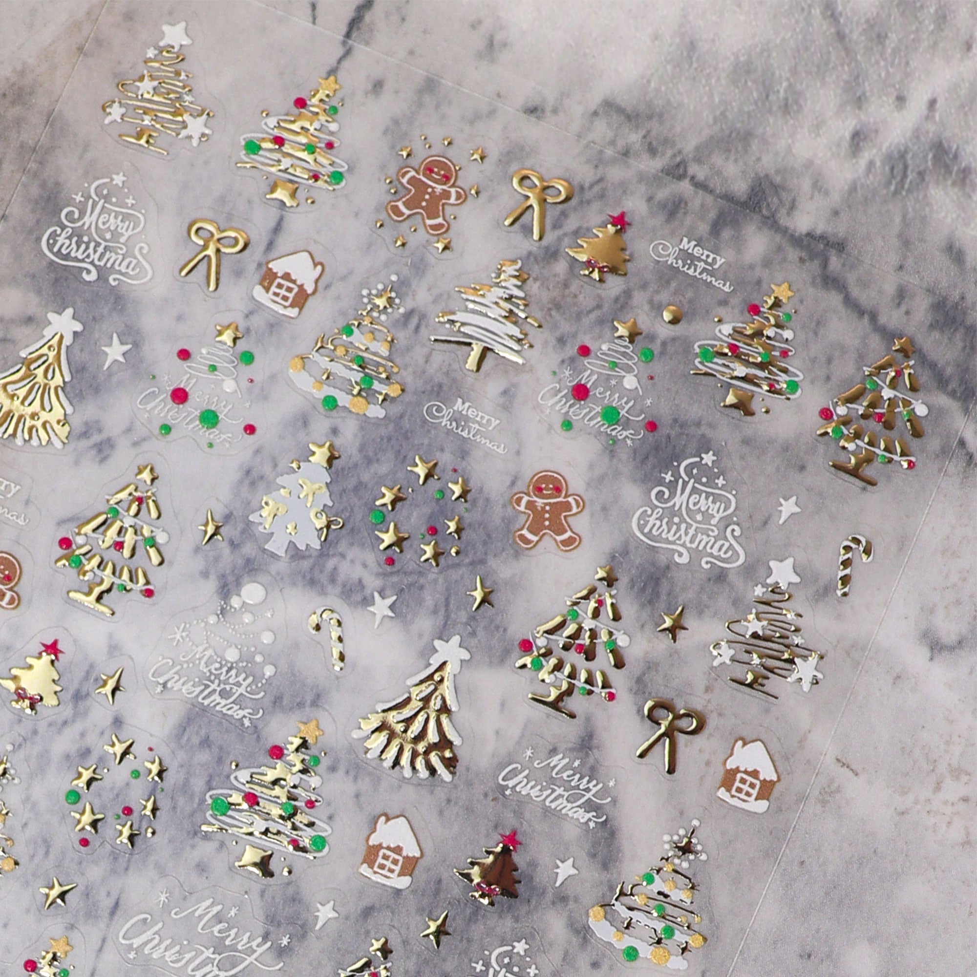 Chrome Nail Sticker - Christmas Star