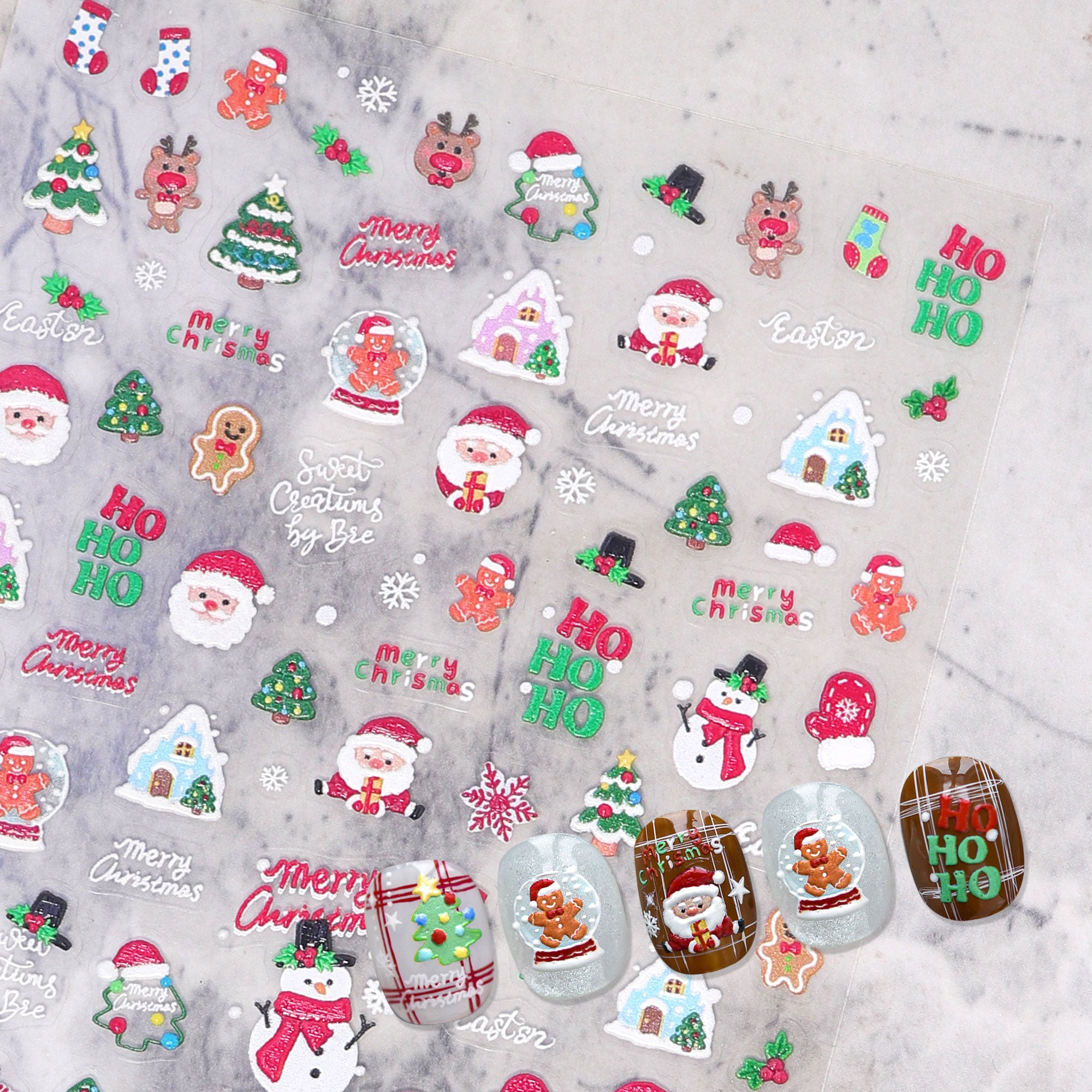 5D Nail Sticker - Santa Claus