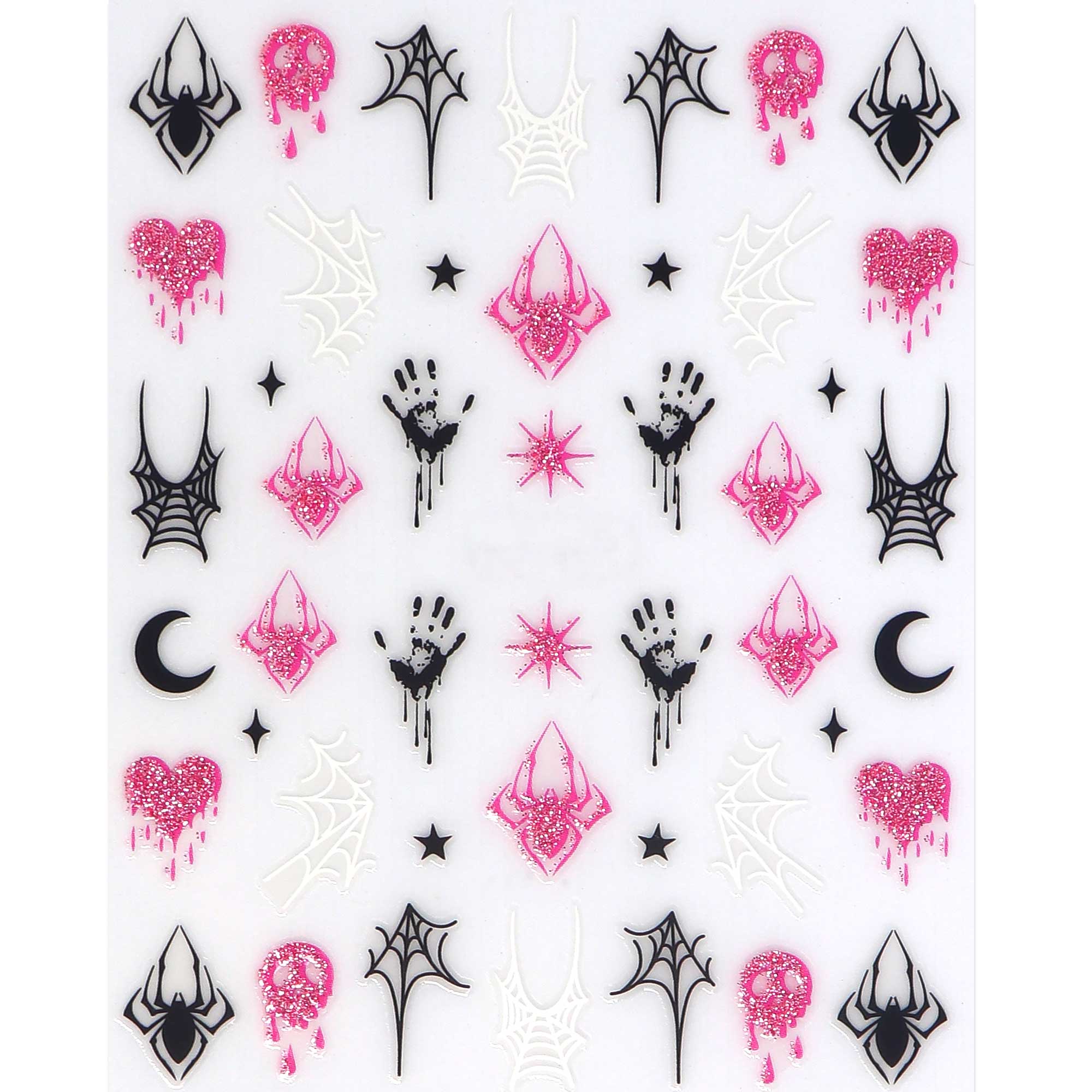 Nail Sticker - Pink Halloween