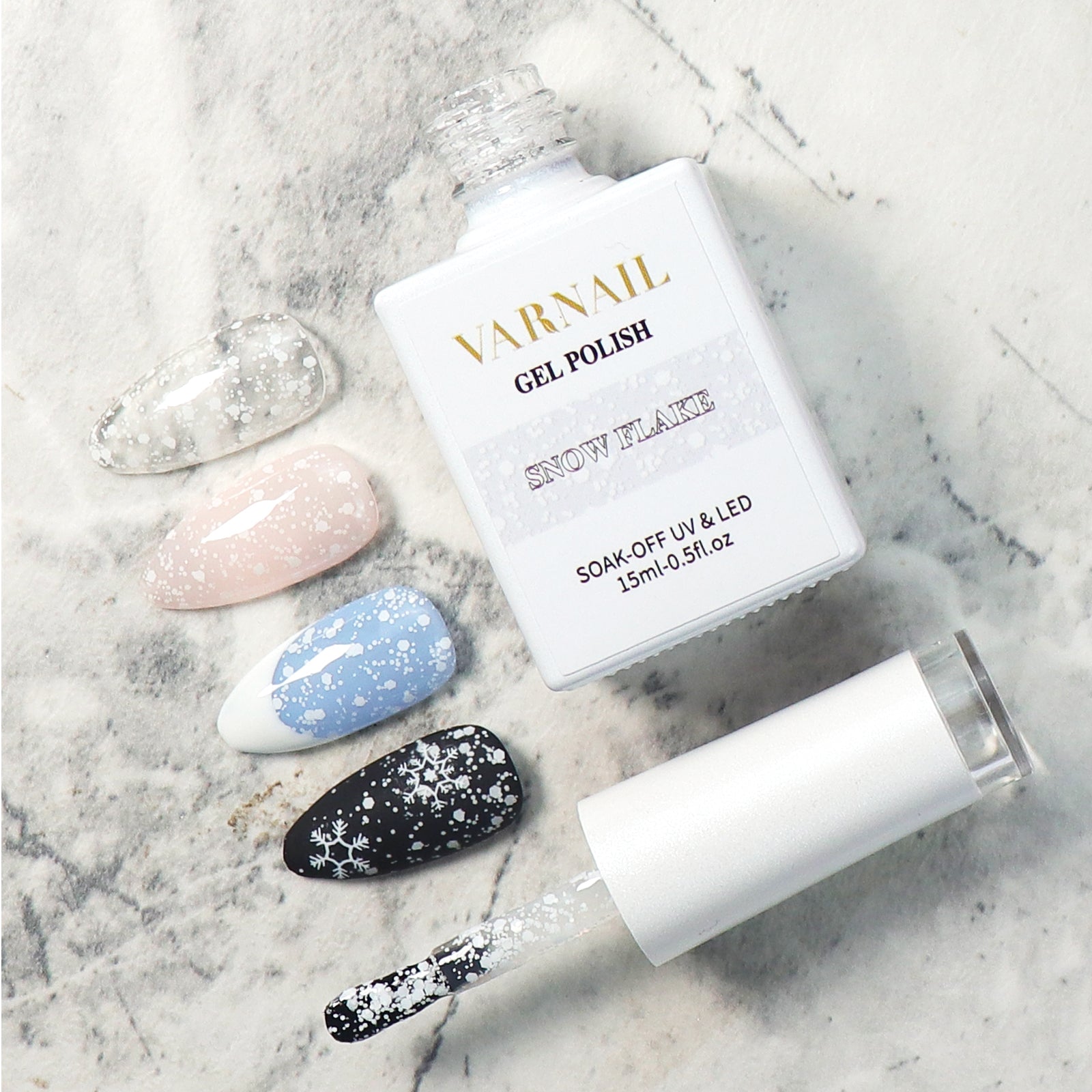 【Halloween Flash Sale】- 50% OFF - Universal Snow Flake Gel Polish