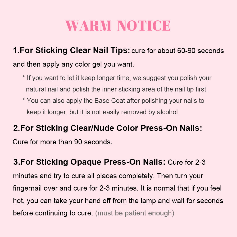 Solid Press-On Nail Tips Adhesive Glue