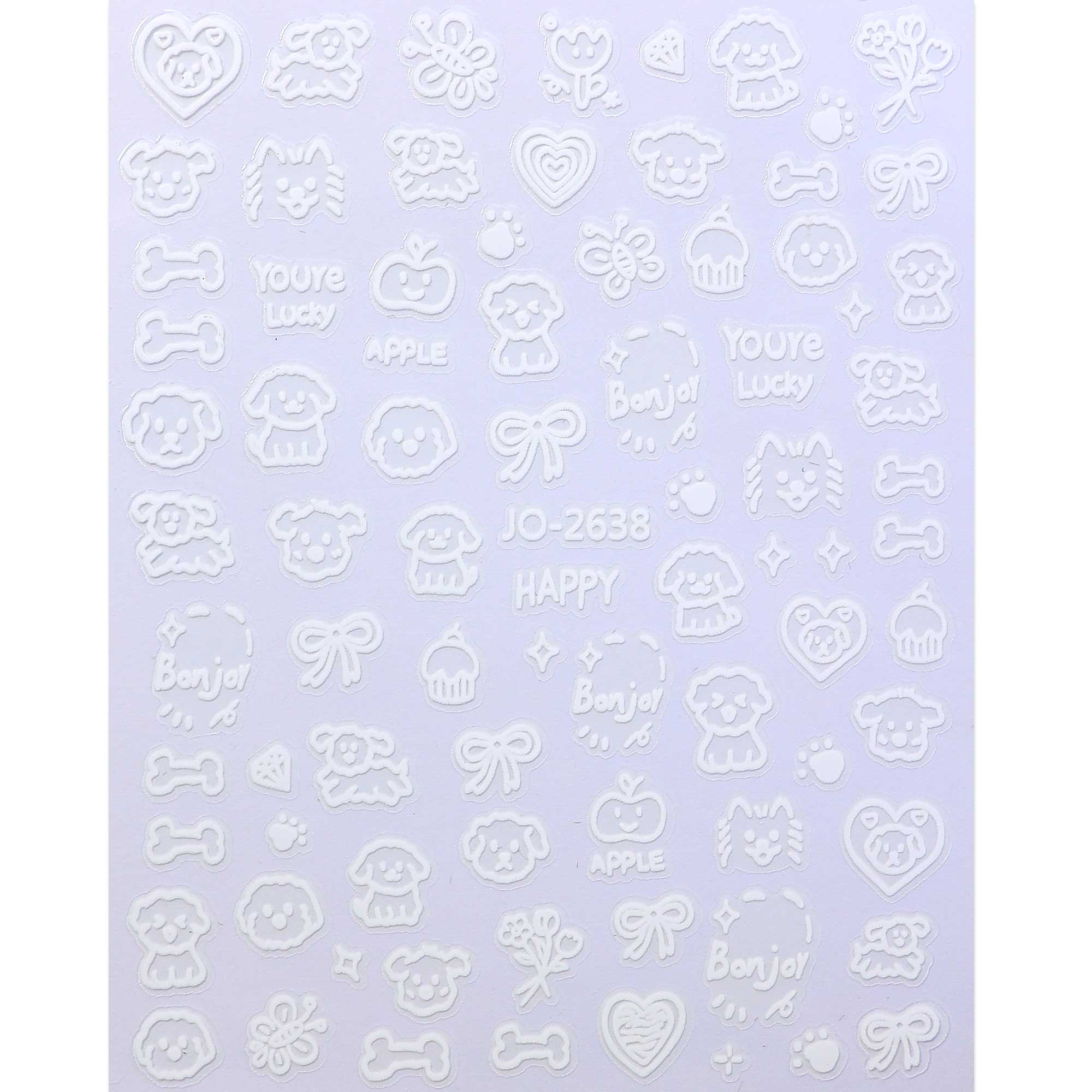Nail Sticker - Cartoon Cat & Dog